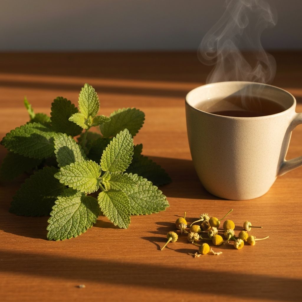 Melisa i rumianek - świeże i suszone zioła