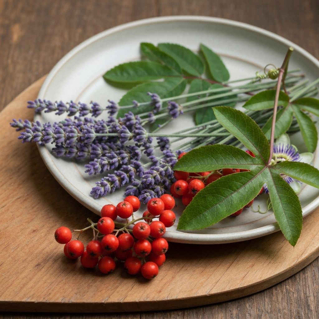 Różeńiec i lawenda - jagody i kwiaty
