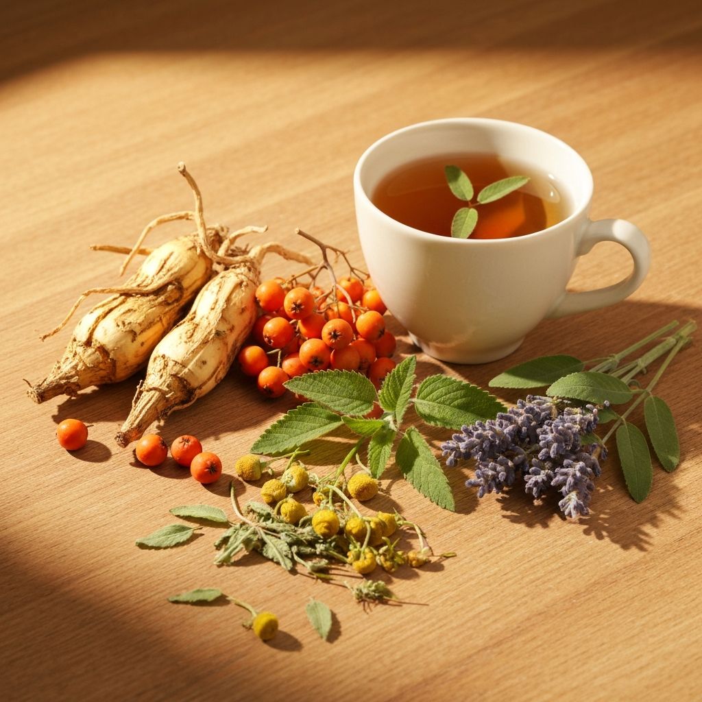 Suszone zioła i herbata ziołowa w ceramicznej filiżance